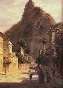 Bernhard Wiegandt Sao Clemente Street oil painting on canvas